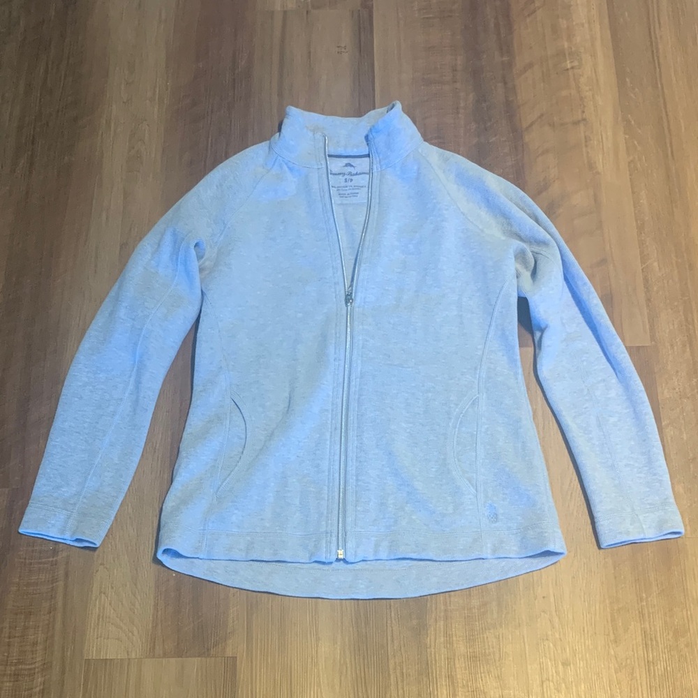Tommy Bahama Sky Blue Women's Zip-Up Jacket Size Small